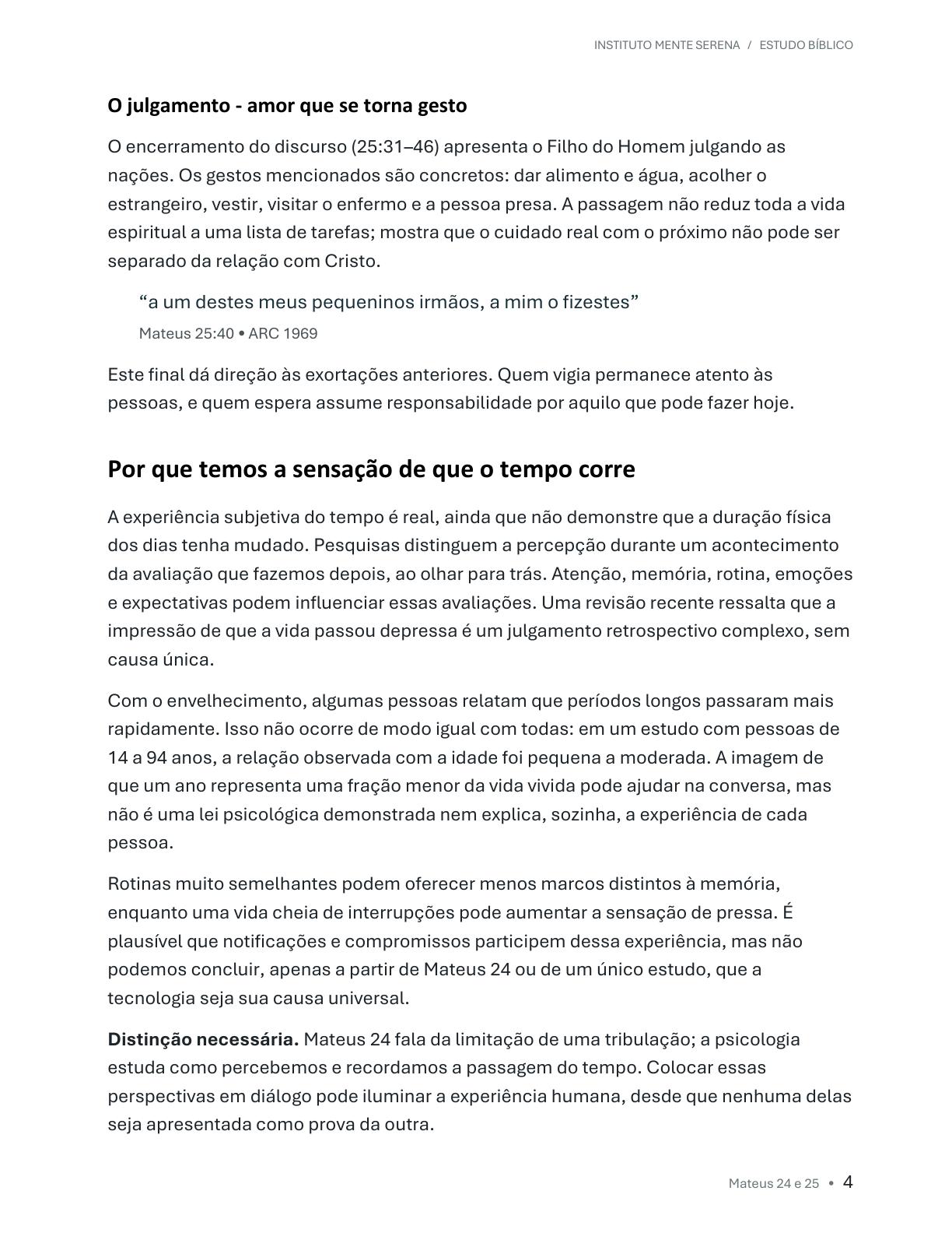 Quando o tempo parece correr, página 4 de 6